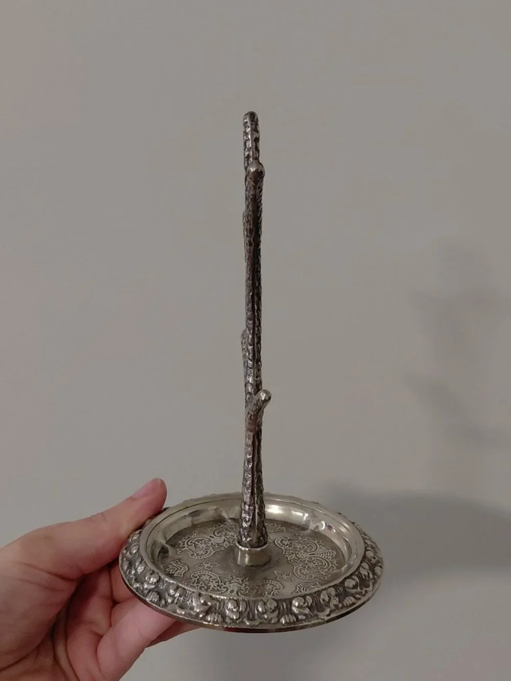 Vintage Silver Tree Jewelry Organizer